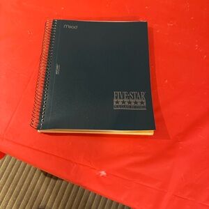 Five Star Notebook in Navy with sectional dividers within